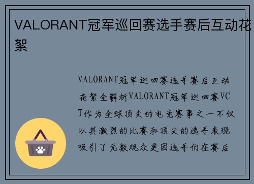 VALORANT冠军巡回赛选手赛后互动花絮